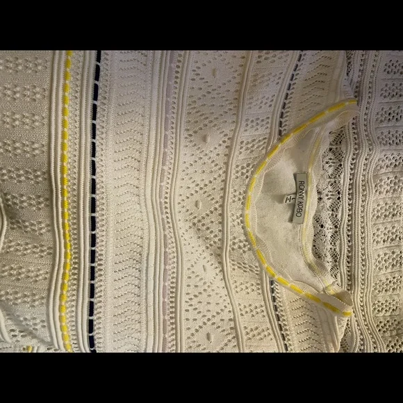 Ronny kobo white crochet dress Beautiful - Picture 9 of 9